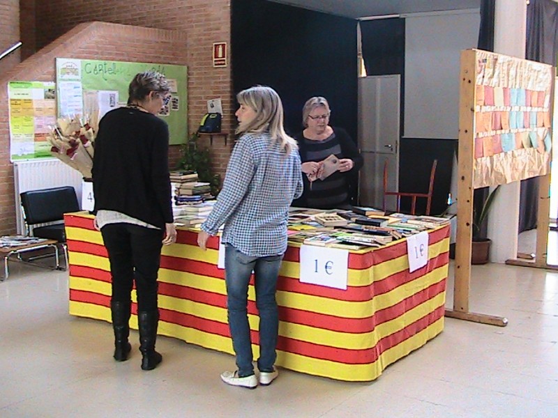 Llibres de Sant Jordi a dins l´INS
