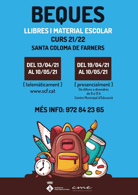 BEQUES LLIBRES I MATERIAL ESCOLAR CURS 21/22