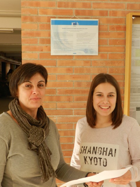 Primera alumna d'educació infantil amb beca Erasmus
