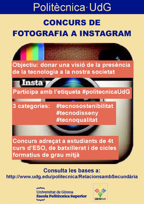 Concurs de fotografia per a alumnes d'ESO, Batxillerat i Cicles (UPC-UdG): FINS AL 31 DE DESEMBRE DE 2015