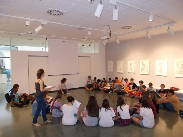 Visita a l'exposició de l'artista colomenc Jesús de Vilallonga (alumens de 1r d'ESO)