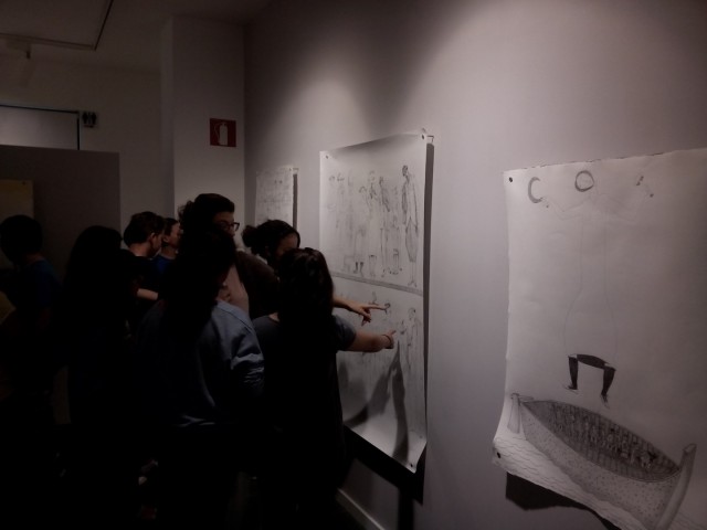 Visita a l'exposició de l'artista colomenc Jesús de Vilallonga (alumens de 1r d'ESO)