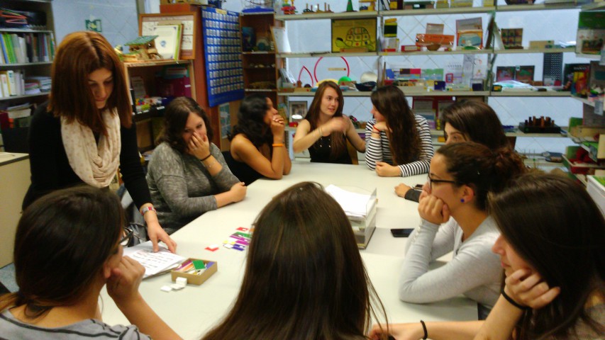 Visita de les alumnes de 1r de TEI a la M. Antònia Canals al GAMAR (UdG) el divendres 6 de maig de 2016