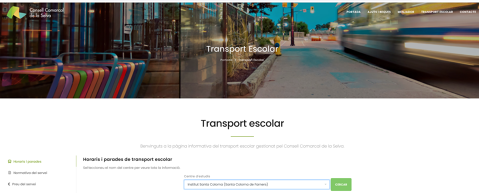 Rutes, parades i horaris del transport escolar 2022/2023