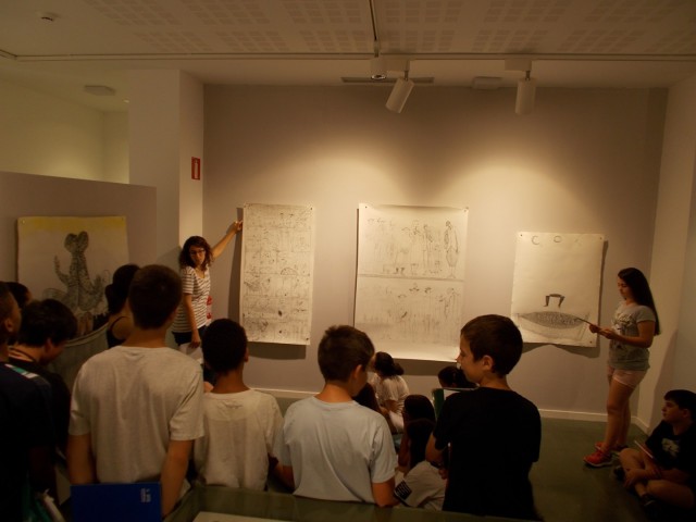 Visita a l'exposició de l'artista colomenc Jesús de Vilallonga (alumens de 1r d'ESO)