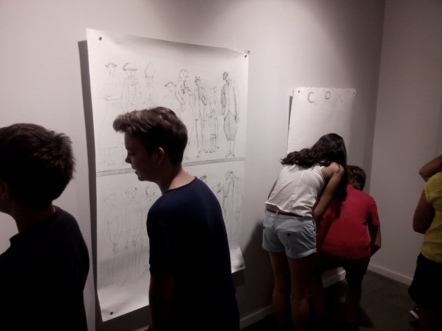 Visita a l'exposició de l'artista colomenc Jesús de Vilallonga (alumens de 1r d'ESO)