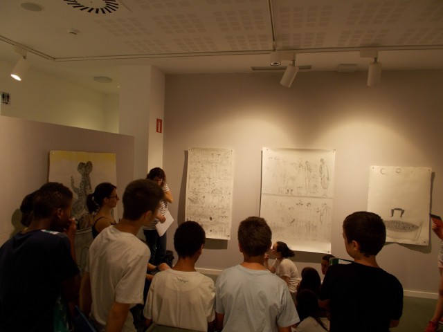 Visita a l'exposició de l'artista colomenc Jesús de Vilallonga (alumens de 1r d'ESO)