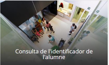 Consulta de l'identificador de l'alumne 