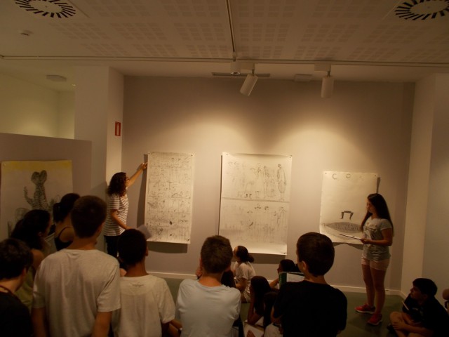 Visita a l'exposició de l'artista colomenc Jesús de Vilallonga (alumens de 1r d'ESO)