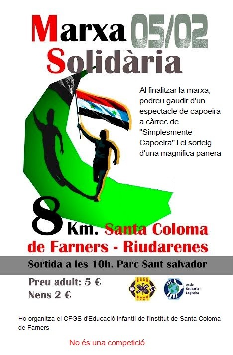Marxa Solidària amb els refugiats: Diumenge 5 de febrer de 2017