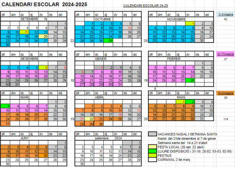 Curs escolar curs 2024-2025_ Informacions d'interès