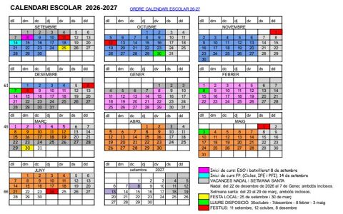 Curs escolar curs 2026-2027_ Informacions d'interès