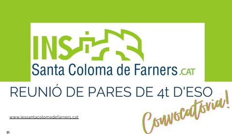  INFORMACIÓ FAMÍLIES 1r, 3r, 4t ESO- PREINSCRIPCIÓ I ESTUDIS POSTOBLIGATÒRIS CURS  2024_2025 
