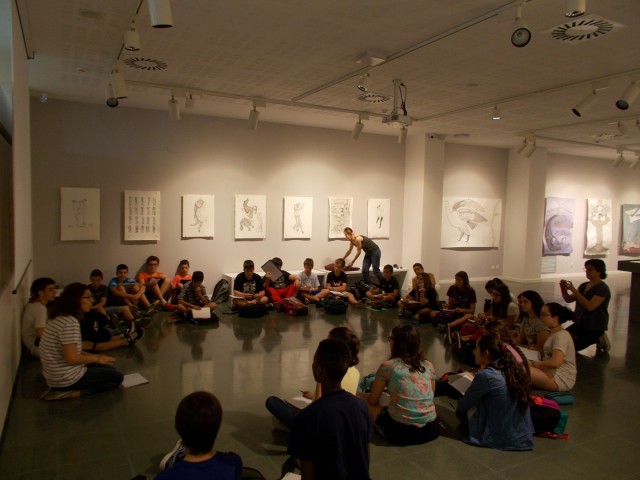 Visita a l'exposició de l'artista colomenc Jesús de Vilallonga (alumens de 1r d'ESO)