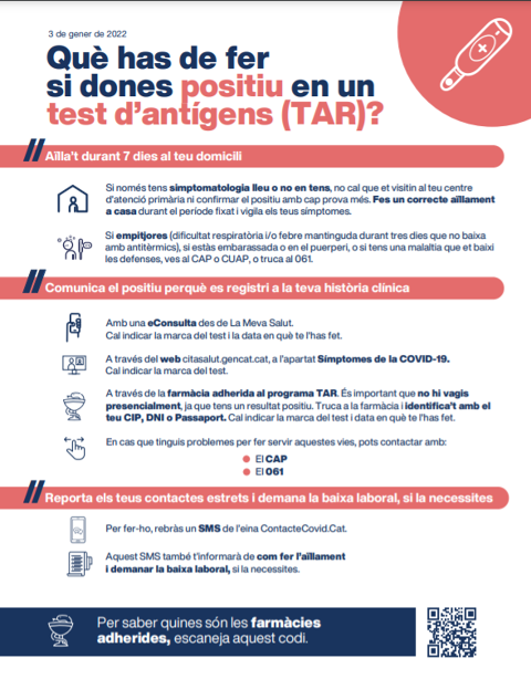 NOU protocol COVID a les escoles i instituts