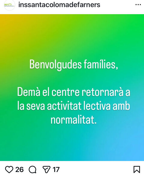 TORNADA A LA NORMALITAT